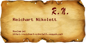 Reichart Nikolett névjegykártya