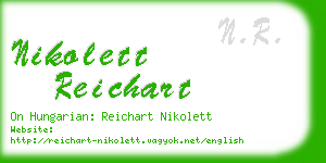 nikolett reichart business card